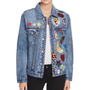 Denim Jacket with Patch Work - Sunset + Spring